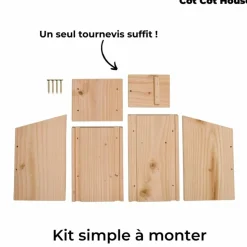 COT COT HOUSE - Nichoir à oiseaux en kit pour rouge-gorge