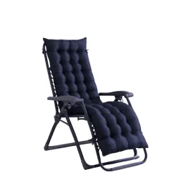 Coussin de chaise inclinable confort noir, 48*165cm