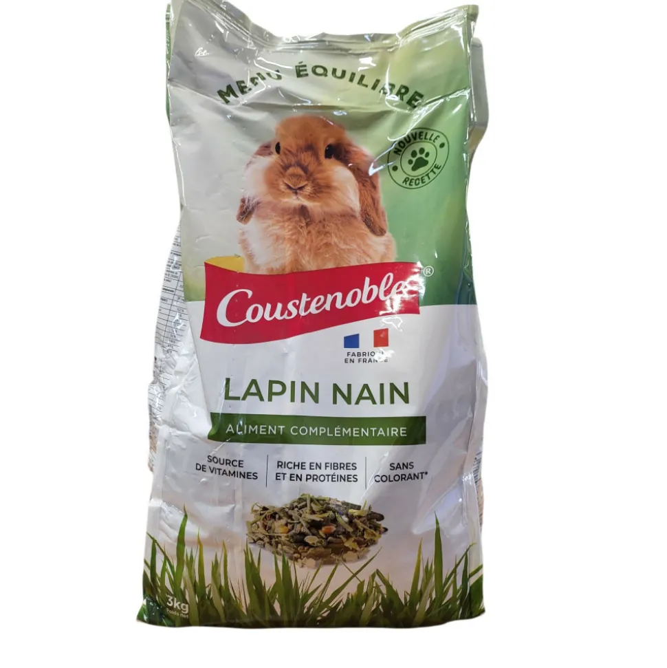 COUSTENOBLE - Mélange lapin nain equilibre sac 3 kg