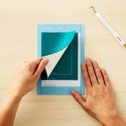 CRICUT - 8 cartes adhésives et enveloppes émeraude / fuchsia - cricut