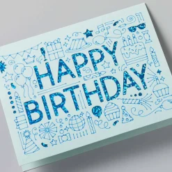 CRICUT - 8 cartes adhésives et enveloppes marine - cricut