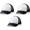CRICUT - 3 casquettes à customiser noir et blanc - cricut