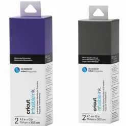 CRICUT - 4 feuilles de transfert pour mug press - violet + gris