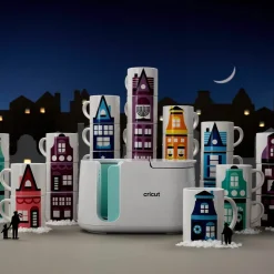 CRICUT - 4 feuilles de transfert pour mug press - violet + gris