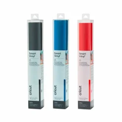 CRICUT - 3 vinyles permanents 91 x 33 cm - rouge, bleu, noir