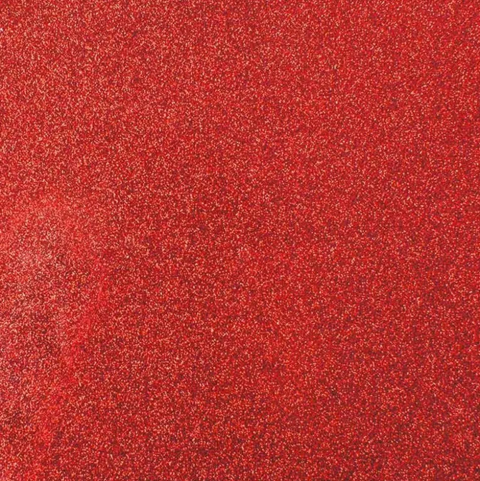 CRICUT - Flex thermocollant rouge pailleté 91 x 33 cm - cricut