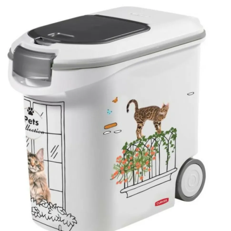 CURVER - Conteneur a croquettes - 35l/12 kg - pets collection - pour chat