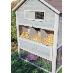 DADU - Poulailler Guardiana en bois pour 6 poules avec pondoir 217x106x145cm