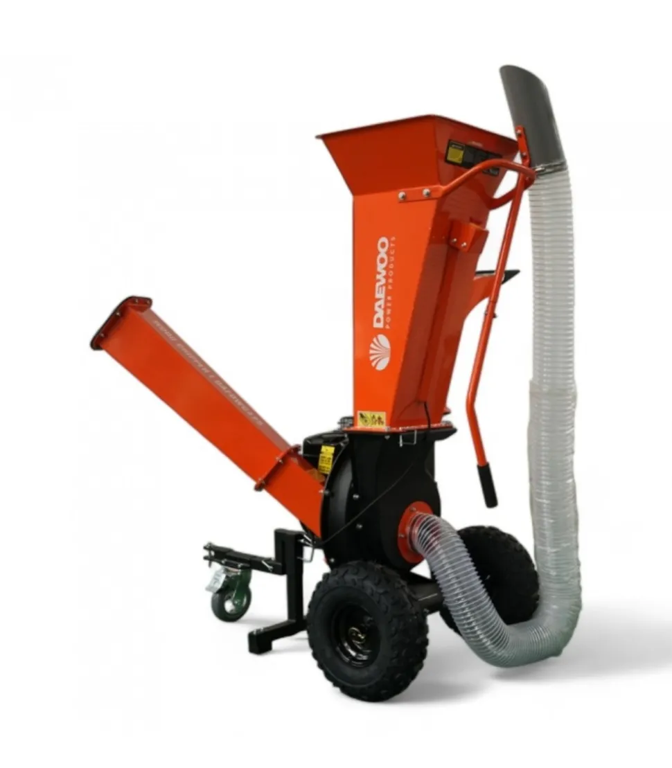 DAEWOO - Broyeur végétaux à disque, coupe 50mm, moteur 212cc 7cv, double trémie et aspiration - daewoo dafdwc425