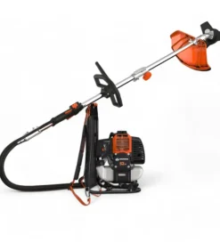 DAEWOO - Débroussailleuse à dos thermique daewoo 2 temps, 51,7 cm3, avec fil et lames 3 dents - dbc520bg