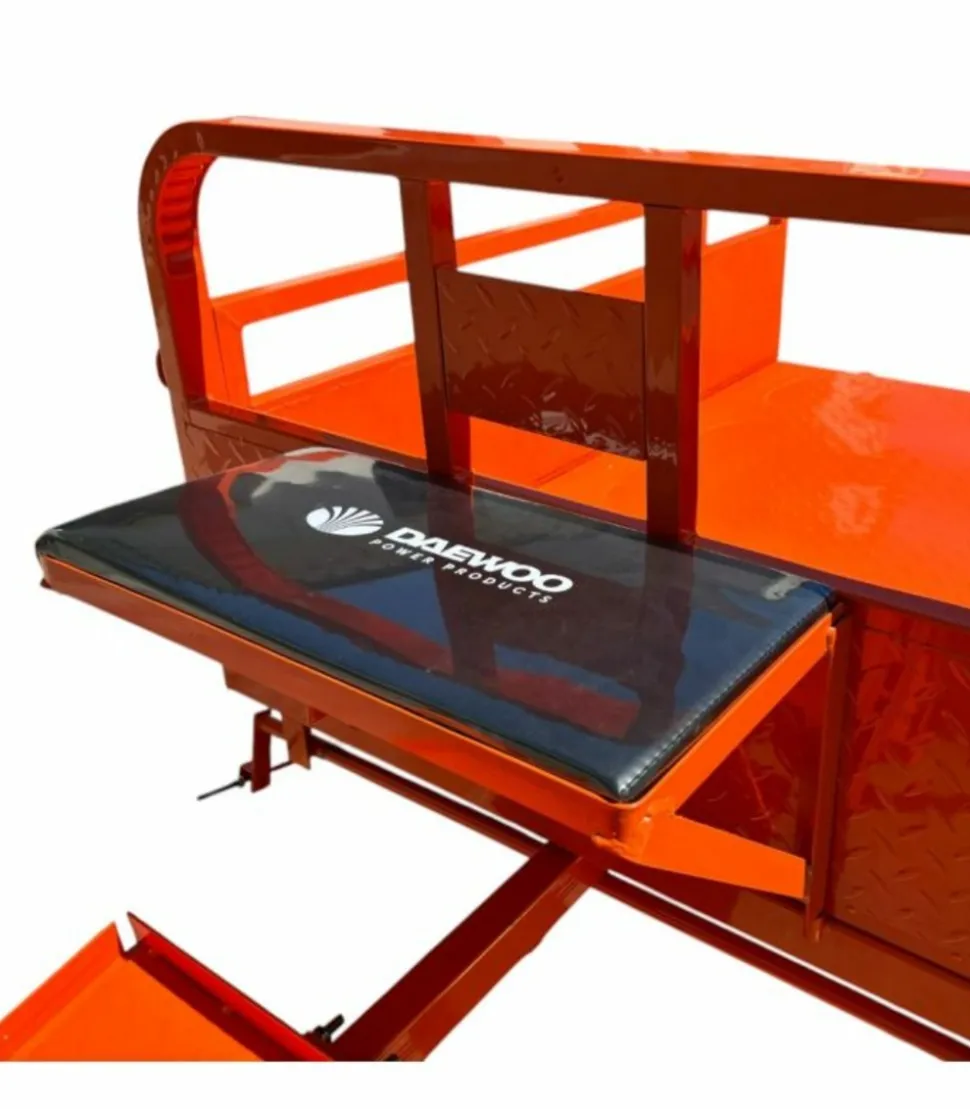 DAEWOO - Remorque freinée 450kg de charge pour motoculteur toute marque - daewoo datr145