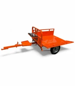 DAEWOO - Remorque freinée 450kg de charge pour motoculteur toute marque - daewoo datr145