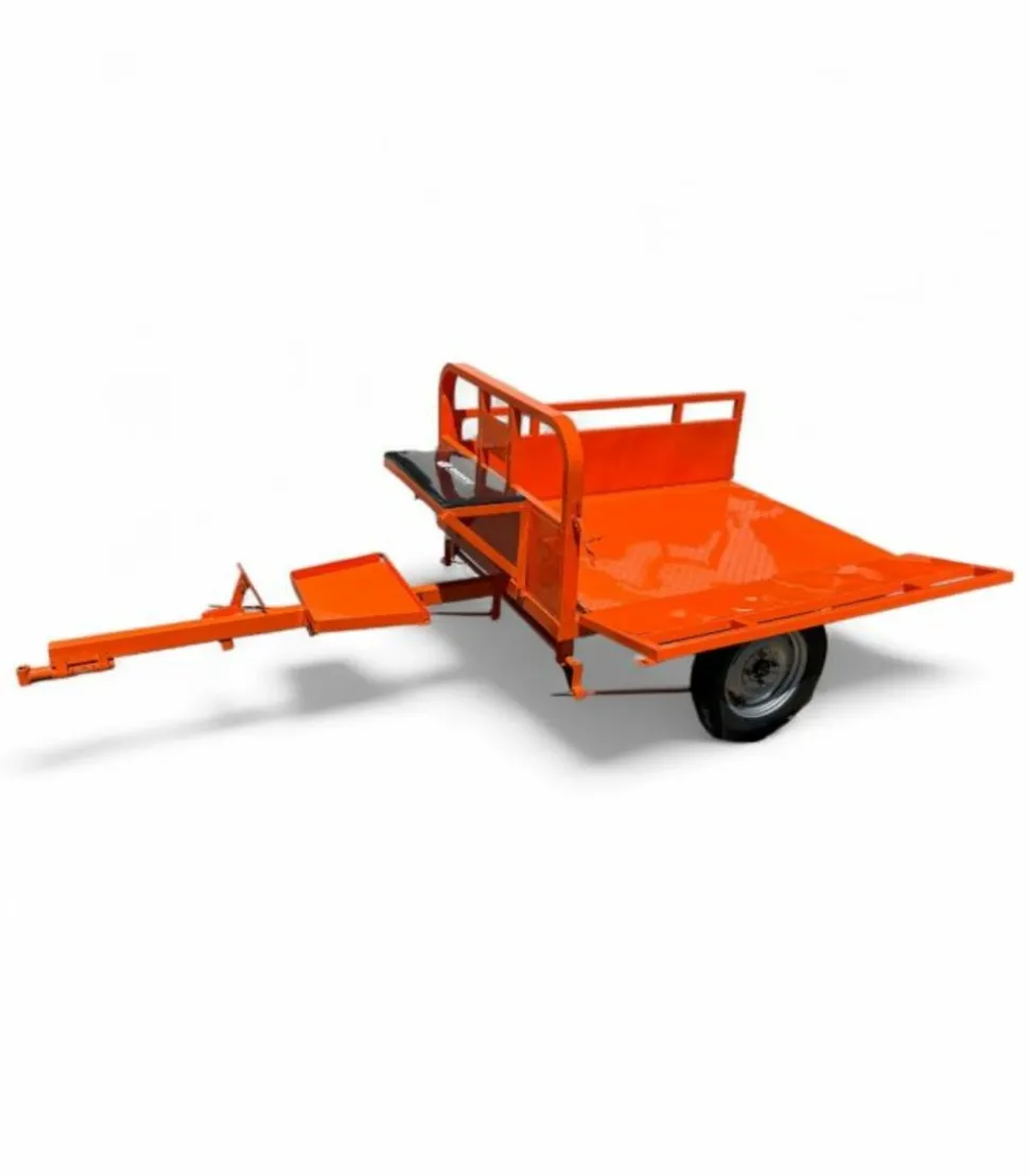 DAEWOO - Remorque freinée 450kg de charge pour motoculteur toute marque - daewoo datr145