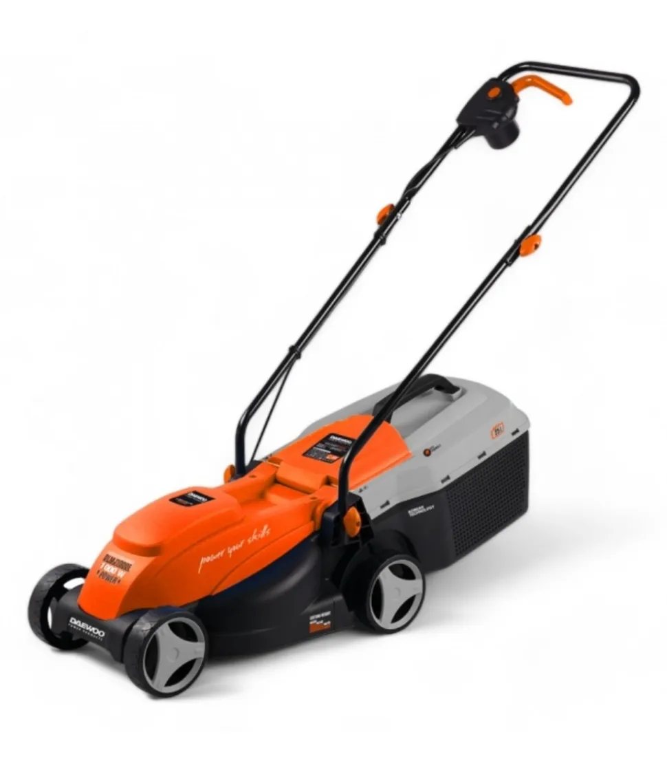 DAEWOO - Tondeuse électrique filaire 1000w pour jardin 300m², lame 32cm, sac de collecte - daewoo dlmj1000e