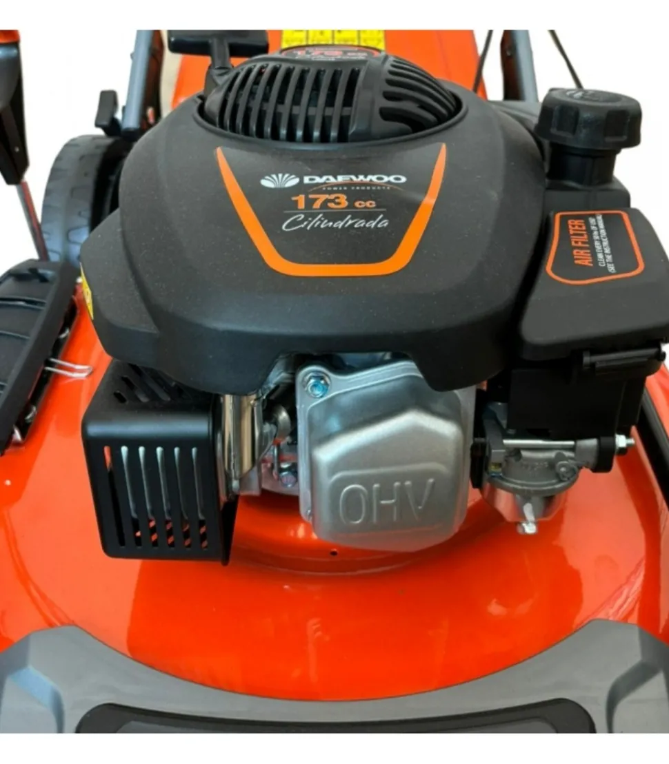 DAEWOO - Tondeuse thermique autotractée 173 cc 51cm coupe mulching daewoo dlm5100sp