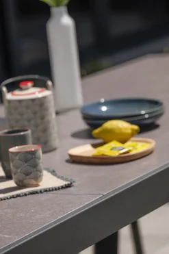 DCB GARDEN - Ensemble repas stockholm 10 places en aluminium et céramique