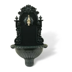 DÉCORATION D'AUTREFOIS - Fontaine de jardin aluminium vert - décoration d'autrefois