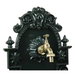 DÉCORATION D'AUTREFOIS - Fontaine de jardin aluminium vert - décoration d'autrefois