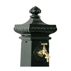 DÉCORATION D'AUTREFOIS - Fontaine de jardin aluminium vert - décoration d'autrefois