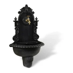 DÉCORATION D'AUTREFOIS - Fontaine de jardin aluminium gris - décoration d'autrefois