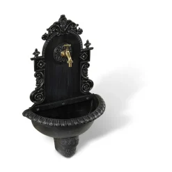 DÉCORATION D'AUTREFOIS - Fontaine de jardin aluminium gris - décoration d'autrefois