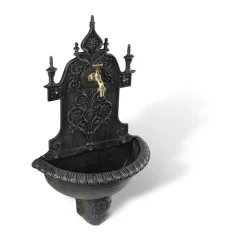 DÉCORATION D'AUTREFOIS - Fontaine de jardin aluminium gris - décoration d'autrefois