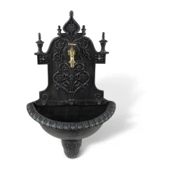 DÉCORATION D'AUTREFOIS - Fontaine de jardin aluminium gris - décoration d'autrefois