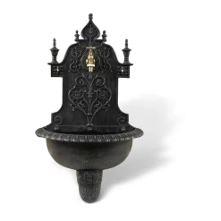 DÉCORATION D'AUTREFOIS - Fontaine de jardin aluminium gris - décoration d'autrefois