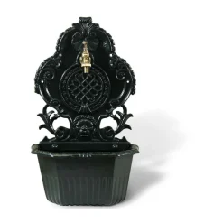 DÉCORATION D'AUTREFOIS - Fontaine de jardin aluminium vert - décoration d'autrefois