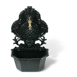 DÉCORATION D'AUTREFOIS - Fontaine de jardin aluminium vert - décoration d'autrefois