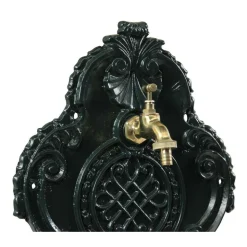 DÉCORATION D'AUTREFOIS - Fontaine de jardin aluminium vert - décoration d'autrefois