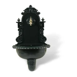 DÉCORATION D'AUTREFOIS - Fontaine de jardin aluminium vert - décoration d'autrefois