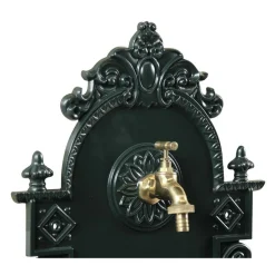 DÉCORATION D'AUTREFOIS - Fontaine de jardin aluminium vert - décoration d'autrefois