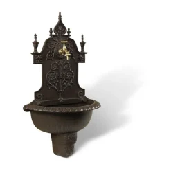 DÉCORATION D'AUTREFOIS - Fontaine de jardin aluminium marron - décoration d'autrefois