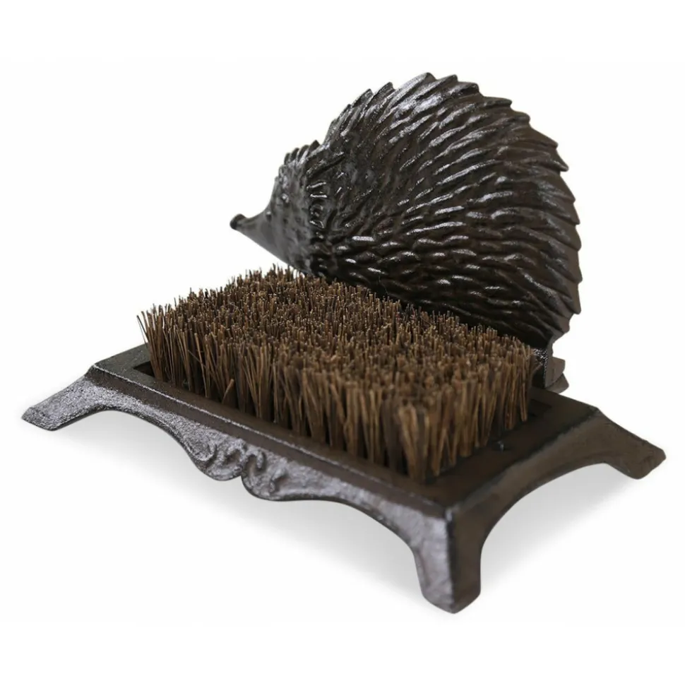 DÉCORATION D'AUTREFOIS - Gratte-pied fonte fonte marron - décoration d'autrefois