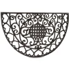 DÉCORATION D'AUTREFOIS - Paillasson demi-lune fonte fonte marron - décoration d'autrefois