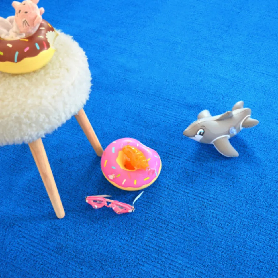 DÉCOWEB - Gazon artificiel blue lagoon - 7mm - rouleau de 4m x 20m