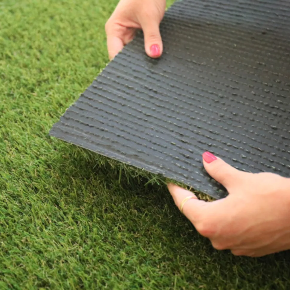 DÉCOWEB - Gazon synthétique fireguard classé feu - 25mm - rouleau de 1m x 7m