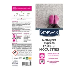 DÉCOWEB - Nettoyant raviveur express tapis moquettes starwax - 600ml
