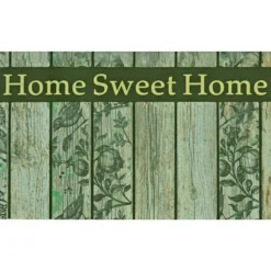 DÉCOWEB - Paillasson caoutchouc recyclé 45 x 75 cm - sweet home - oiseaux