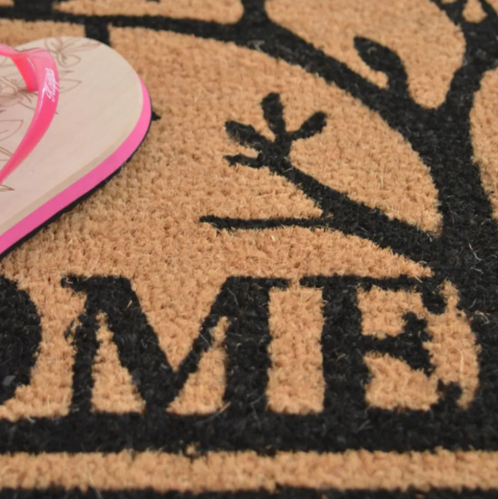 DÉCOWEB - Paillasson coco 71 x 46 cm - oiseaux