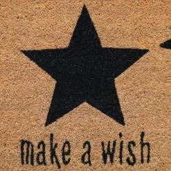 DÉCOWEB - Paillasson coco 45 x 75 cm - étoiles