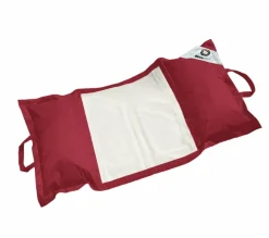 DECO ARTS - Pouf piscine en polyester 170x90 cm rouge piment