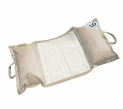 DECO ARTS - Pouf piscine en polyester 170x90 cm beige