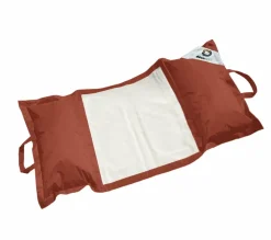 DECO ARTS - Pouf piscine en polyester 170x90 cm terracotta