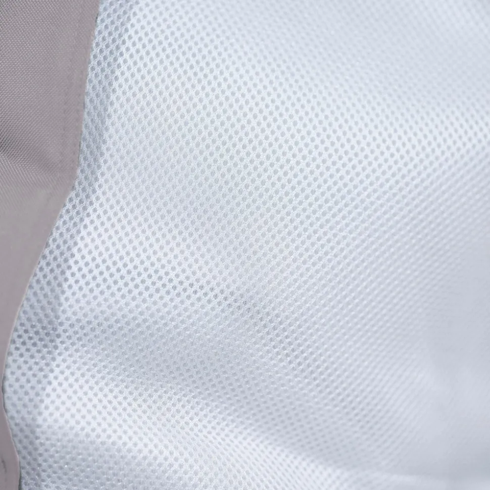 DECO ARTS - Pouf piscine en polyester 170x90 cm gris galet