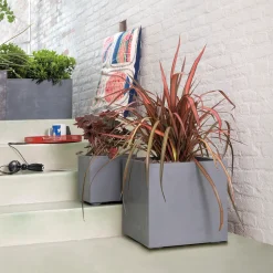 DEROMA - Bac cubo Millennium, à réserve d'eau, coloris ashgrey - L.25cm