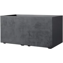 DEROMA - Bac muret Millennium, à réserve d'eau, coloris anthracite - L.79cm