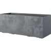 DEROMA - Bac muret Millennium, à réserve d'eau, coloris ashgrey - L.99cm