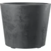 DEROMA - Pot Vaso Millennium, à réserve d'eau, coloris anthracite - D.59cm